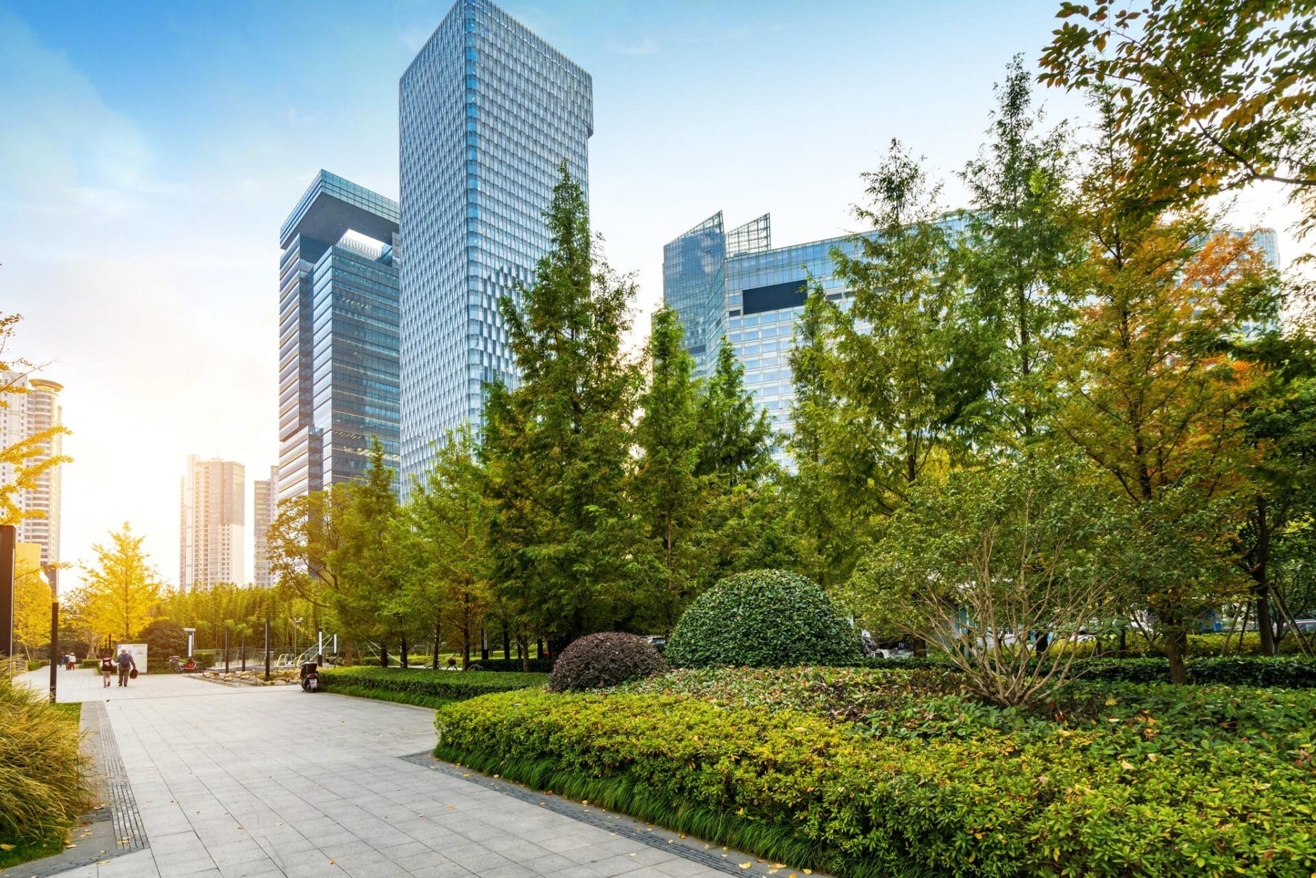 Financial center office building in Lujiazui, Shanghai, China